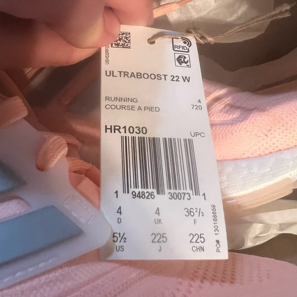 5.5 New Adidas w/ Box Women Ultraboost 22 Light Pink Sneakers running shoes - Picture 10 of 13